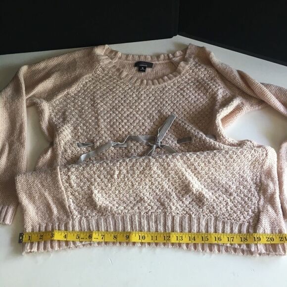Maternity Sweater - Adjustable and Cozy in Light Pink X-Large - Picture 9 of 16